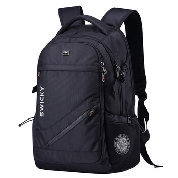 swissgear男士多功能商务通勤双肩包17寸大容量防水保护电脑背包升级