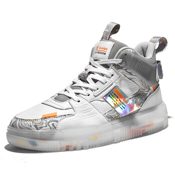 回力高帮男鞋2023新款秋季国潮百搭运动休闲增高防滑板鞋青年篮球潮鞋