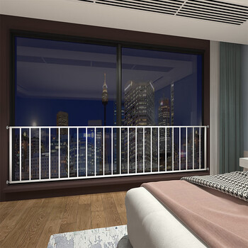 阳台栏杆安全护拦免打孔儿童防护栏窗户防护栏防盗窗网高层飘窗落地窗