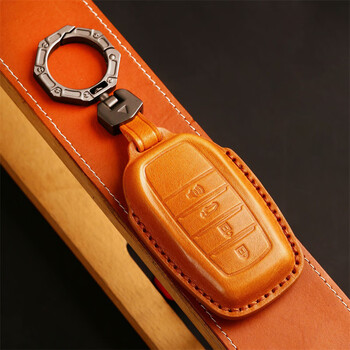 专用2023款丰田坦途钥匙套酷路泽23款红杉车锁匙扣包壳新款lc300棕色