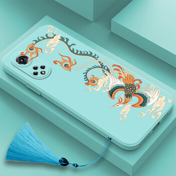 手机壳中国风液态硅胶新款hinova9pro软壳国潮创意九尾狐超薄时尚镜头