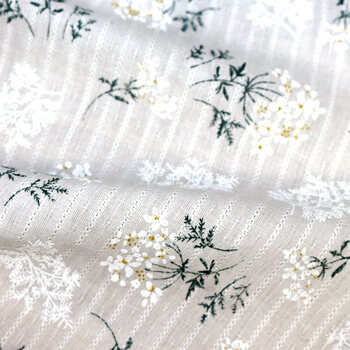 全棉小碎花布料白色提花条纹布料纱罗小清新碎花镂空小花面料手工diy布头3号纱罗碎花1米价 图片价格品牌报价 京东