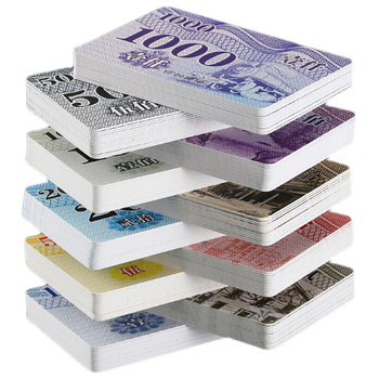 麻将筹码卡片筹码币麻将馆棋牌室用代币牌磨砂防水耐磨筹码卡片 国风