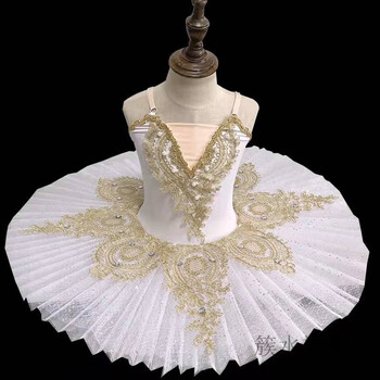 小天鹅芭蕾舞演出服新款儿童芭蕾舞裙演出服女童蓬蓬裙夏季小天鹅tutu