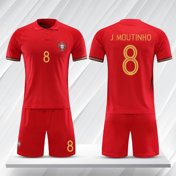 hkbq欧洲杯葡萄牙队服国家队球衣足球服套装儿童男女定制团购球服足球