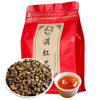 御丫枝红茶茶叶滇红茶2022年春茶云南凤庆红茶特级金螺蜜香金丝高档