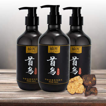 楠美何首乌洗发水 营养滋润清爽去头屑植物首乌洗发水 400ml 一瓶【图