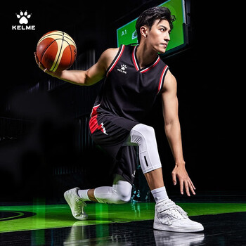 kelme卡尔美篮球服运动套装男学生比赛训练透气定制团购球队队服黑色