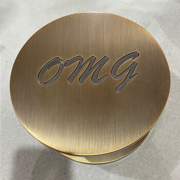 圆形大拉手玻璃门把手黑色古铜手柄大门拉手扶手logo定制对装整圆黄