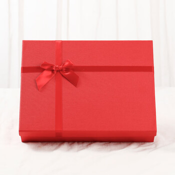 蝴蝶结盒子红色 加大号37*28*9