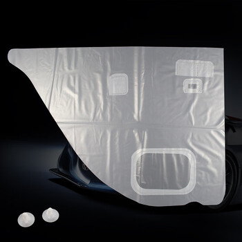 大众朗逸车门防水膜适配08老上汽门板护塑料布漏双面胶配件 门膜后左