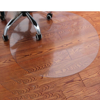 pvc透明木地板保护垫 防滑圆形转椅地垫 老板椅垫 电脑椅垫p 透明1.