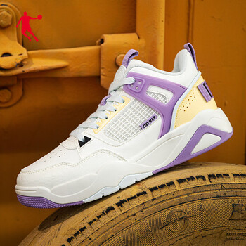 乔丹高帮女鞋篮球鞋夏季减震耐磨训练实战体育球鞋学生百搭板鞋运动鞋