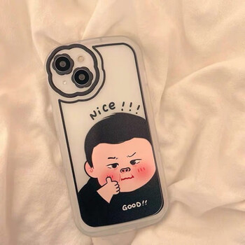 hkxa趣味搞怪卡通胖子情侣适用iphone1312promax苹果11手机壳xs女xr