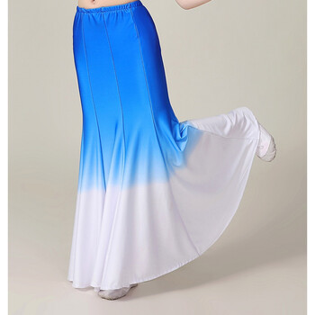 蓝白渐变360度单裙子 150cm