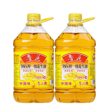 鲁花5s物理压榨一级花生油4l食用油粮油家用油员工福利团购4l2