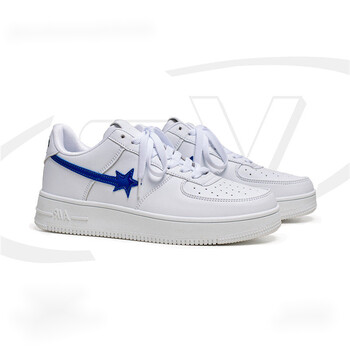 写识starwalk情侣2021年秋季小白鞋子男白鞋潮流百搭流星休闲鞋白兰43