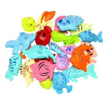 湖莫玩具儿童钓鱼玩具磁性鱼套装宝宝戏水玩具钓鱼玩具套装水池大印鱼