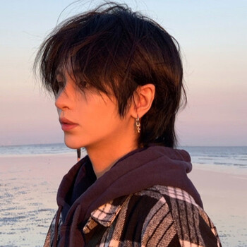 狼尾假发男短发夏网红韩版帅气短直发蓬松自然鲻鱼头学生全头套式自然