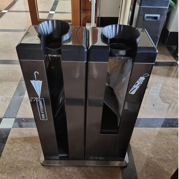 酒店高端伞套机酒店不锈钢伞袋机大堂雨伞架双头自动套伞机商场雨伞机