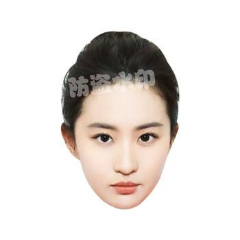 仿真人脸口罩易容仿人脸美女人脸面具易容圣诞节搞笑卡纸 g72-刘亦菲