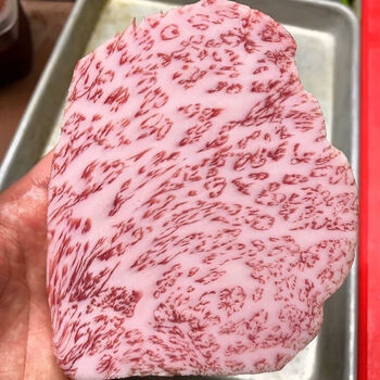 卡利安  澳洲和牛m12  霜降雪花a5纯血和牛三角牛霖牛排500克 和牛m9