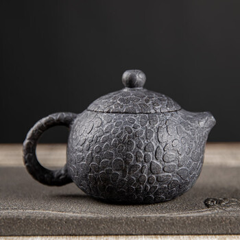 安化冰碛岩茶具2022新款石天石夜安化冰碛岩茶具天然石头养生泡茶壶纯