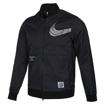 nike耐克男子梭织立领外套秋新款拉链休闲运动背部印花夹克dm7900010