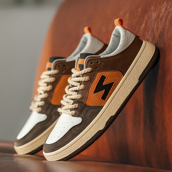 休闲复古德训百搭车缝线系带透气圆头软底小众男鞋aniken2316棕色39