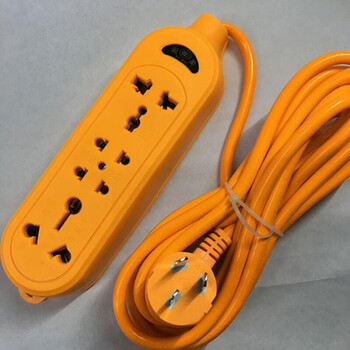 生态通用定制圆头三孔10a插座16a插线板带线35米欧标美标港版英式三