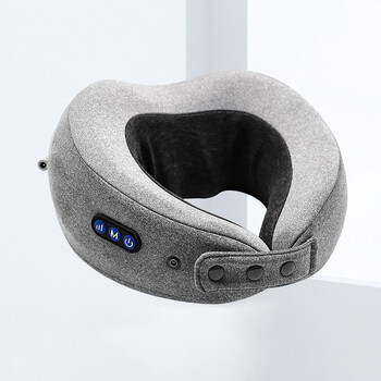 富居foojo按摩颈枕u型枕无线便携震动按摩器u型枕记忆棉颈枕送礼节日