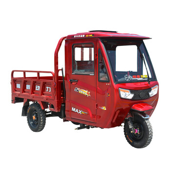 新款汽油国四电喷可上牌宗申动力货运车半封闭带半棚三轮摩托车国三