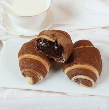 巧克力流心牛角面包速食整箱批发面包零食宿舍办公司懒人零食面包1000