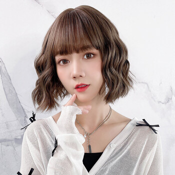 唐妮 假发女短发网红羊毛卷发型蓬松自然蛋蛋卷修颜圆脸逼真整顶假