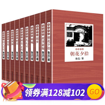 鲁迅全集 朝花夕拾 狂人日记 阿q正传 故事新编 孔乙已 呐喊 彷徨 故乡 野草 祝福 鲁迅杂文小说经典全集 全10册 套装