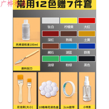 极度空间 丙烯颜料防水防晒不掉色12金色墙绘专用色挤压式2l大桶装500m白染料 批发大瓶绘新12色套装2升大瓶 配 鸭嘴杆 一瓶约涂10平方 图片价格品牌报价 京东