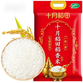 刻凡十月稻田稻香米5kg原粮稻花香2号东北大米粳米当季新米五常稻香