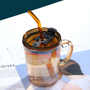 毕曦之 网红高颜值奶茶杯电子y网红玻璃杯高颜值水杯咖啡杯奶茶饮料