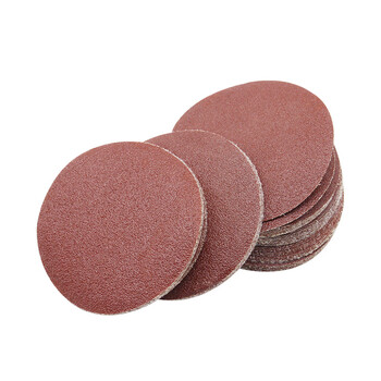 威锐嘉 植绒红砂纸片木工墙面沙纸抛光打磨神器4寸5寸打磨机圆盘干磨