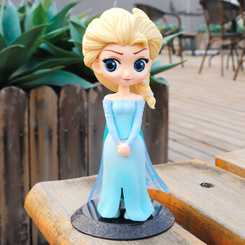 q posket冰雪奇缘爱莎艾莎公主 安娜 elsa 模型 礼物手办蛋糕摆件