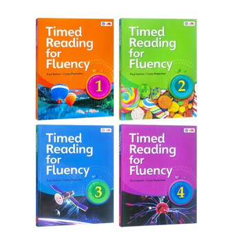 美国原版进口 Timed Reading for Fluency 1 2 3 4级全套 流利阅读 [平装]