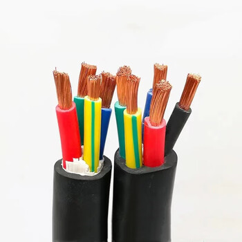 众邦   国标rvv护套线三相四线铜芯软电线电缆 5芯6平方一米