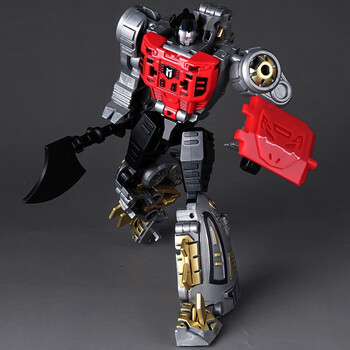 动漫超小将合金恐龙勇士儿童变形机器人机械兽五合体 剑龙-雷塔勇士