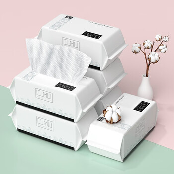 性洗脸巾婴儿加厚棉柔巾干湿两用擦脸巾抽取式洁面巾美容卸妆面巾纸