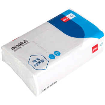 得力 deli 得力CC1200-01抽取式擦手纸(白) （10个一组） 100117304
