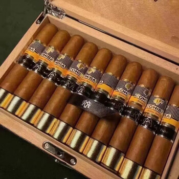 古巴进口茶雪茄波多瓦尔单支粗烟大雪茄劲足保湿盒具- 径大*【特粗买5