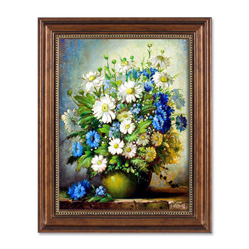 风客厅装饰画世界名画莫奈墙画玄关过道简欧壁画欧式油画挂画 雏菊 40