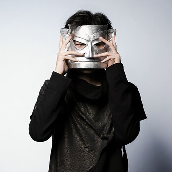 三星堆面具男女士国风汉服全脸造型舞台网红抖音91万圣节元气小猴亮