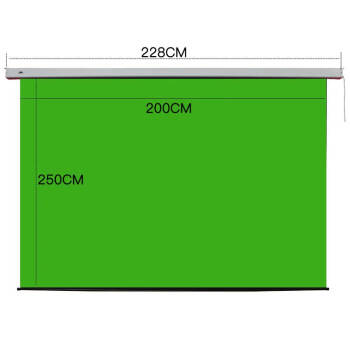 電動綠幕摳像背景佈網紅直播演播室拍照用掛壁手拉式可升降摳圖綠布
