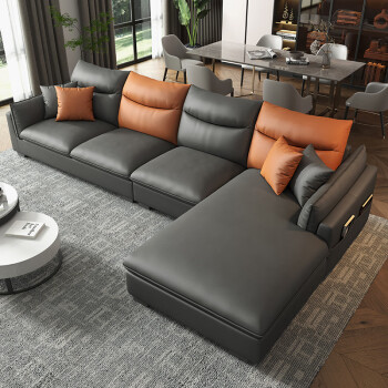 沙发大户型新款科技布沙发简约现代客厅转角大小户型时尚轻奢布艺沙发